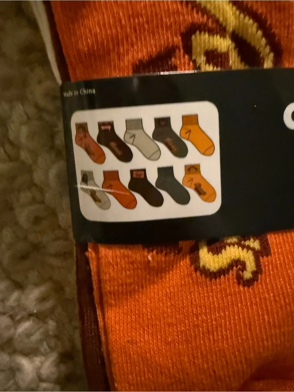 Reese's Celebrate Ankle Socks for Women or men shoe size 6-12 halloween nwt